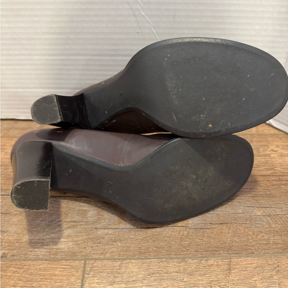 Women’s Brown Heels - Nine & Company - Size 8 - Round Toe - Picture 7 of 8